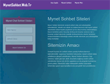 Tablet Screenshot of mynetsohbet.web.tr